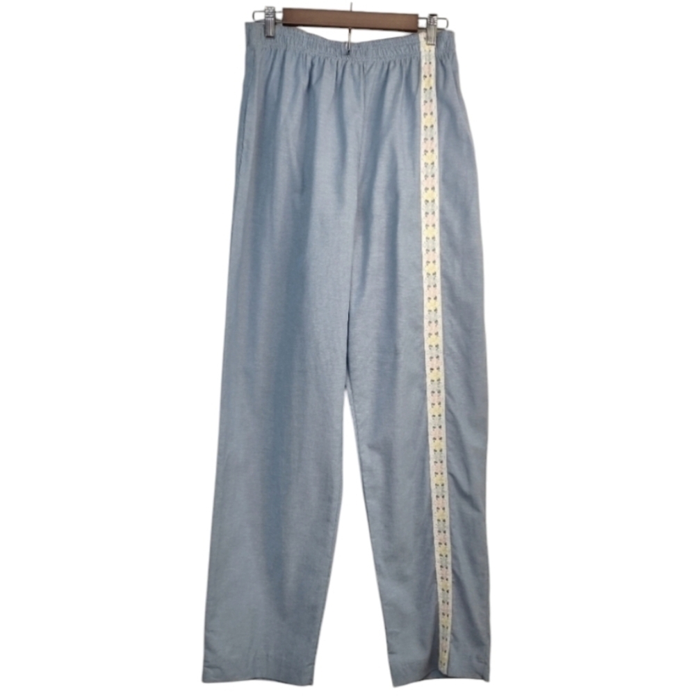 Starfire Women's Blue Lace Embellished Pants Size 14 NWT